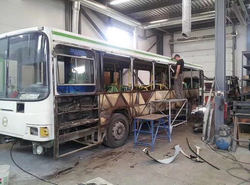 Ремонт автобусов, замена стекол, ремонт кузова стоимость ремонта и где отремонтировать - Москва