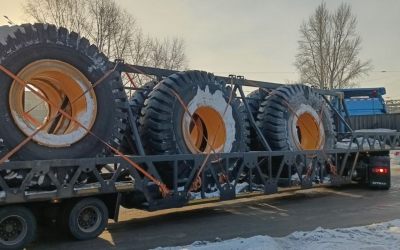 Тралы для перевозки больших грузовых колес - Москва, заказать или взять в аренду